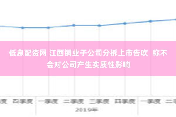 低息配资网 江西铜业子公司分拆上市告吹  称不会对公司产生实质性影响