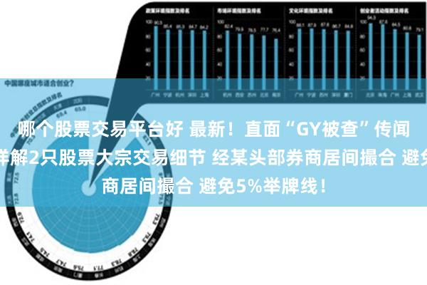 哪个股票交易平台好 最新！直面“GY被查”传闻！高毅资本详解2只股票大宗交易细节 经某头部券商居间撮合 避免5%举牌线！