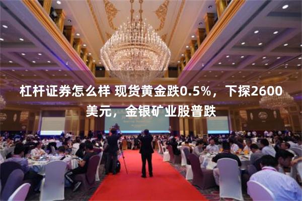 杠杆证券怎么样 现货黄金跌0.5%，下探2600美元，金银矿业股普跌