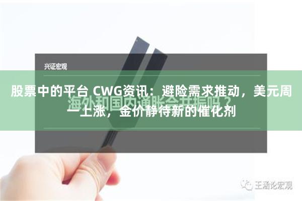 股票中的平台 CWG资讯：避险需求推动，美元周一上涨，金价静待新的催化剂