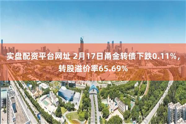 实盘配资平台网址 2月17日甬金转债下跌0.11%，转股溢价率65.69%