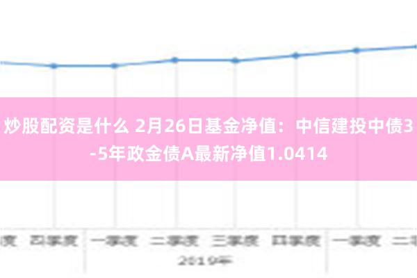 炒股配资是什么 2月26日基金净值：中信建投中债3-5年政金债A最新净值1.0414